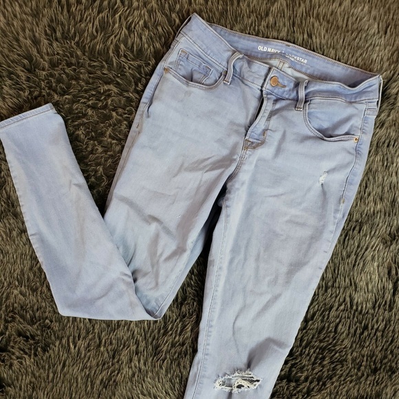Old Navy Denim - Old Navy Rockstar Skinny Jeans Light Wash